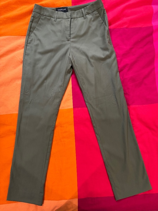 Wildfang Pants - Wildfang Olive Empower Trouser Size 4 Straight Leg Dress Pants Green
